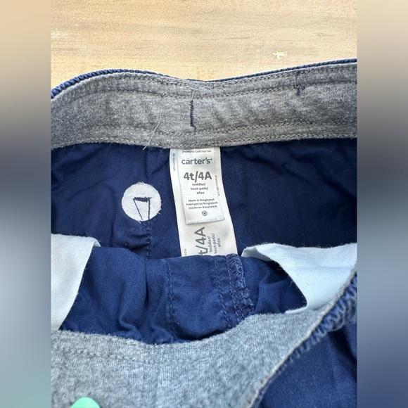 2 pair carters boys toddler school navy blue uniform pull on jogger pants - Picture 5 of 12